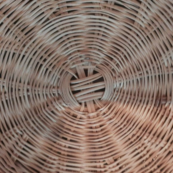 4 VTG Wicker Rattan Paper Plate Holders Natural Beige Chargers Picnic Kitchen - Picture 5 of 6